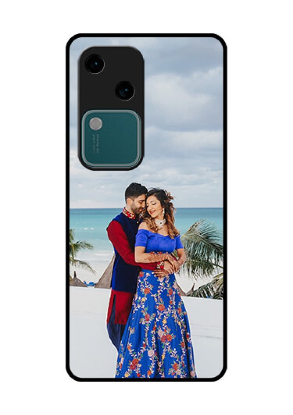 Vivo V30 5G Custom Glass Phone Case - Upload Full Picture Design