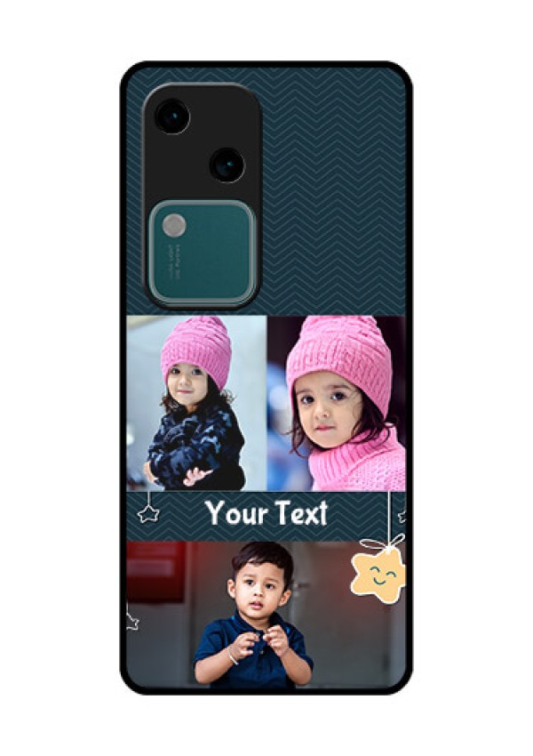 Vivo V30 5G Custom Glass Phone Case - Hanging Stars Design