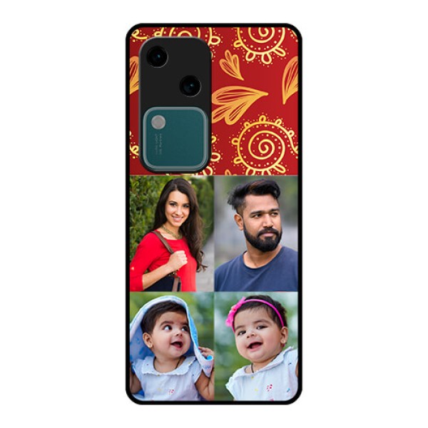 Vivo V30 5G Custom Glass Phone Case - 4 Image Traditional Design