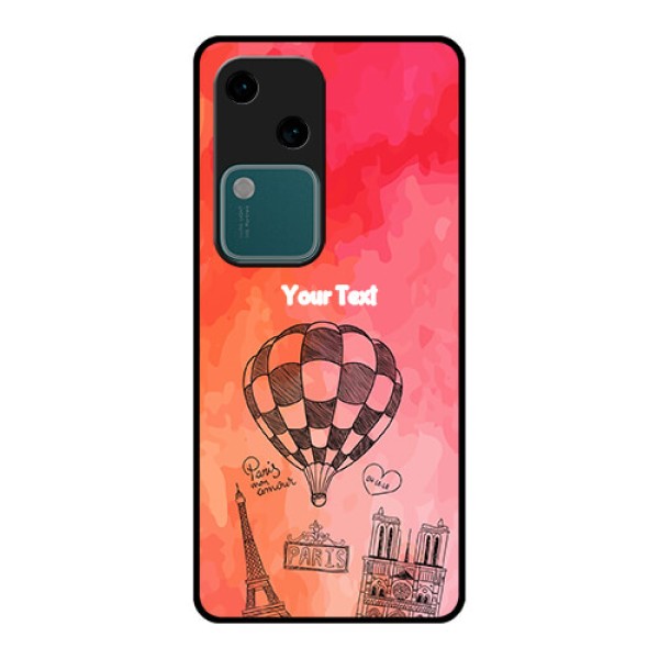 Vivo V30 5G Custom Glass Phone Case - Paris Theme Design