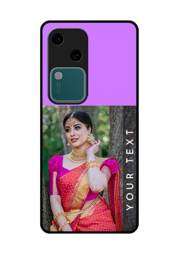 Vivo V30 5G Custom Glass Phone Case - Birthday Icons Design