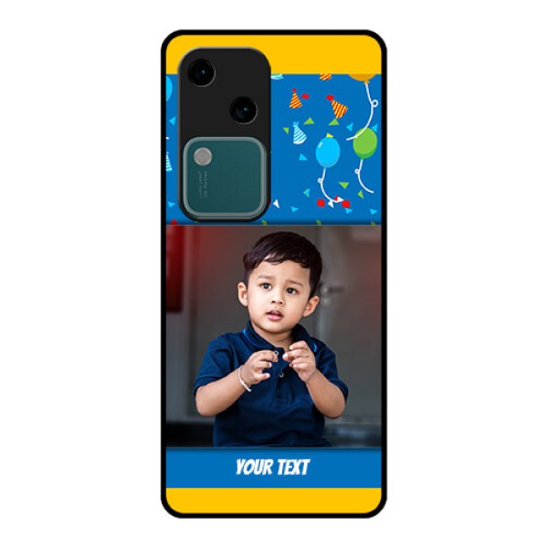 Vivo V30 5G Custom Glass Phone Case - Birthday Wishes Design