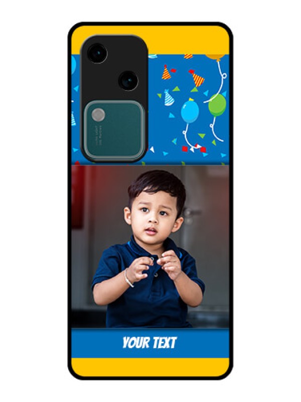 Custom Vivo V30 5G Custom Glass Phone Case - Birthday Wishes Design