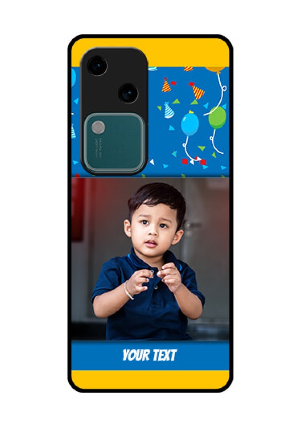 Vivo V30 5G Custom Glass Phone Case - Birthday Wishes Design