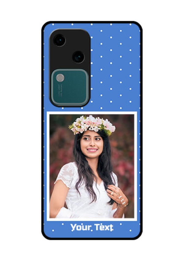 Vivo V30 5G Custom Glass Phone Case - Polka Dots Design