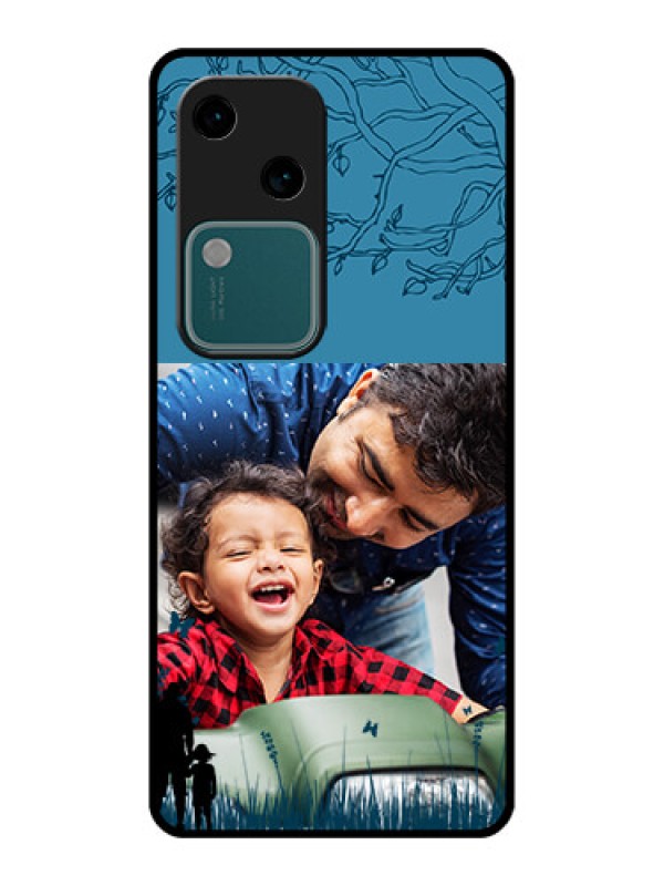 Custom Vivo V30 5G Custom Glass Phone Case - Best Dad Design