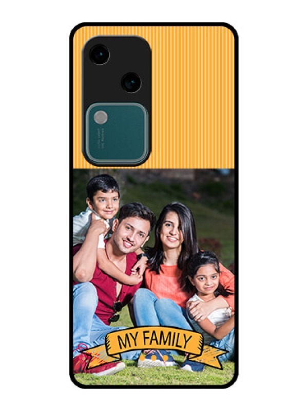 Custom Vivo V30 5G Custom Glass Phone Case - My Family Design