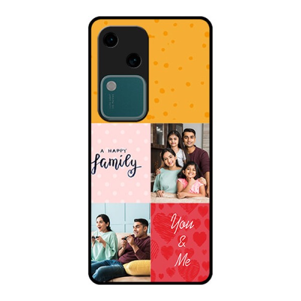 Vivo V30 5G Custom Glass Phone Case - Images With Quotes Design