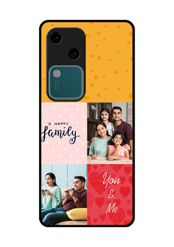 Vivo V30 5G Custom Glass Phone Case - Images With Quotes Design