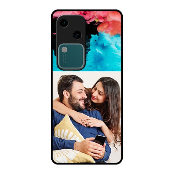 Vivo V30 5G Custom Glass Phone Case - Quote With Acrylic Painting Design Vivo V30 5G Custom Glass Phone Case - Quote With Acrylic Painting Design