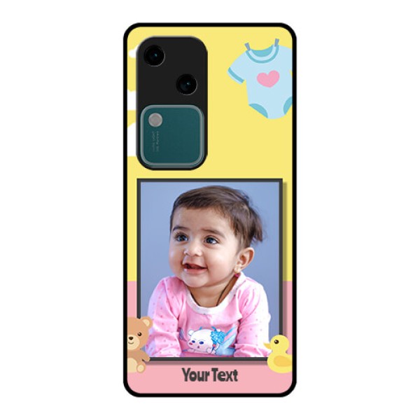 Vivo V30 5G Custom Glass Phone Case - Kids 2 Color Design Vivo V30 5G Custom Glass Phone Case - Kids 2 Color Design