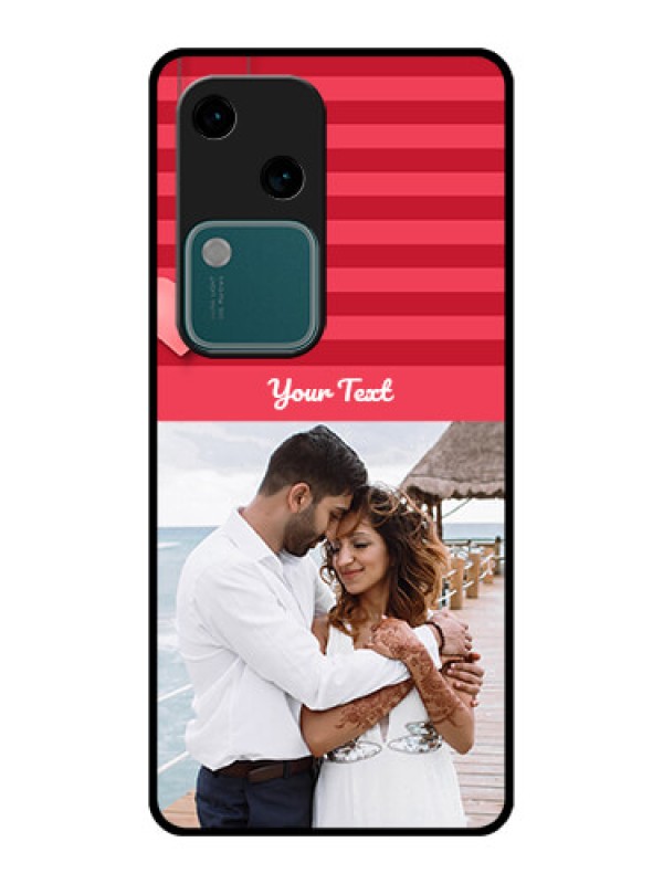 Custom Vivo V30 5G Custom Glass Phone Case - Valentines Day Design