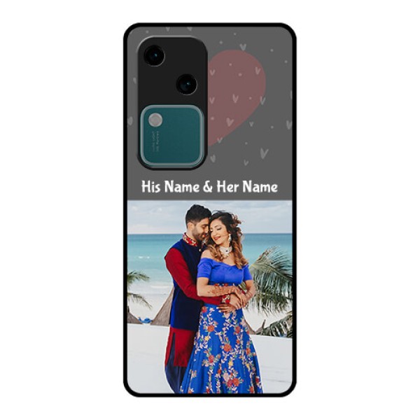 Vivo V30 5G Custom Glass Phone Case - Buy Love Design With Photo Online Vivo V30 5G Custom Glass Phone Case - Buy Love Design With Photo Online
