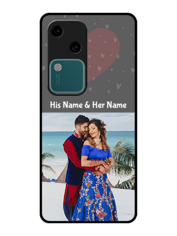 Custom Vivo V30 5G Custom Glass Phone Case - Buy Love Design With Photo Online