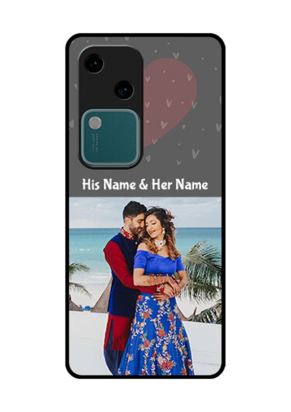 Vivo V30 5G Custom Glass Phone Case - Buy Love Design With Photo Online