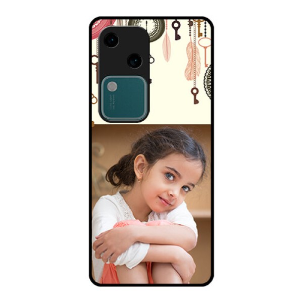 Vivo V30 5G Custom Glass Phone Case - Boho Style Design