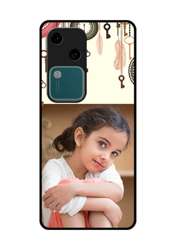 Vivo V30 5G Custom Glass Phone Case - Boho Style Design