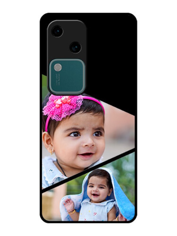 Custom Vivo V30 5G Custom Glass Phone Case - Semi Cut Design