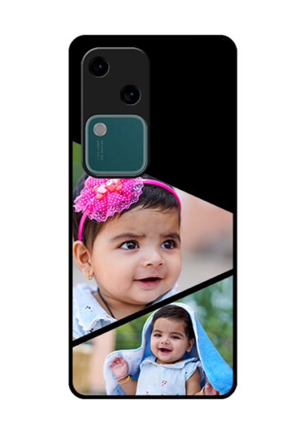 Vivo V30 5G Custom Glass Phone Case - Semi Cut Design