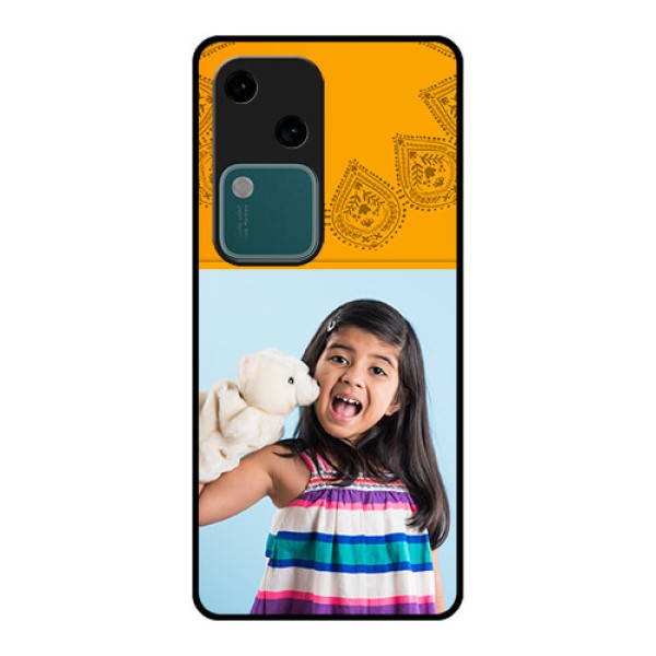 Vivo V30 5G Custom Glass Phone Case - Photo Wedding Design