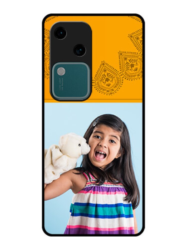 Custom Vivo V30 5G Custom Glass Phone Case - Photo Wedding Design