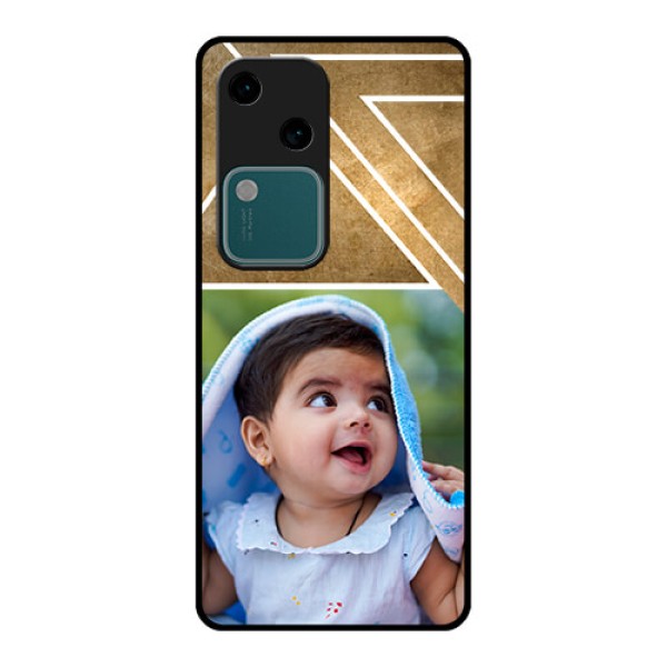 Vivo V30 5G Custom Glass Phone Case - Gradient Abstract Texture Design Vivo V30 5G Custom Glass Phone Case - Gradient Abstract Texture Design