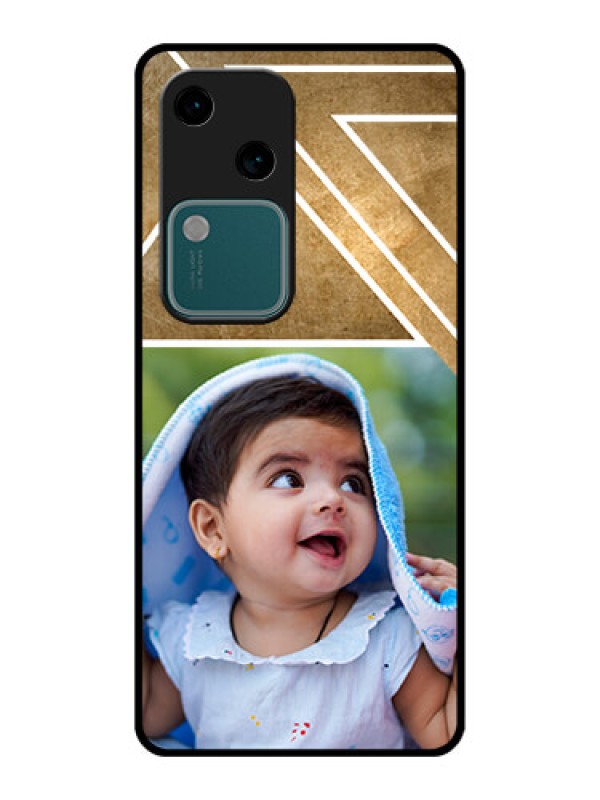 Custom Vivo V30 5G Custom Glass Phone Case - Gradient Abstract Texture Design