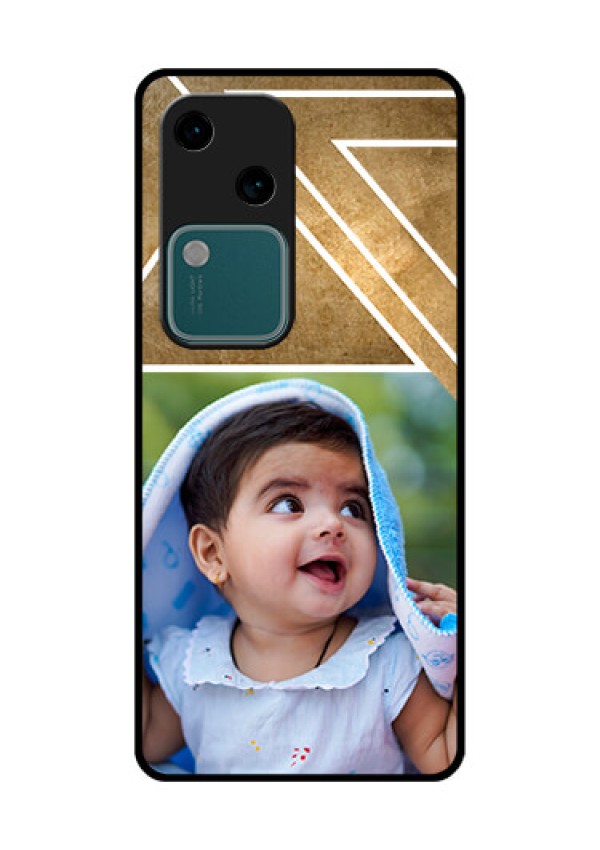 Vivo V30 5G Custom Glass Phone Case - Gradient Abstract Texture Design