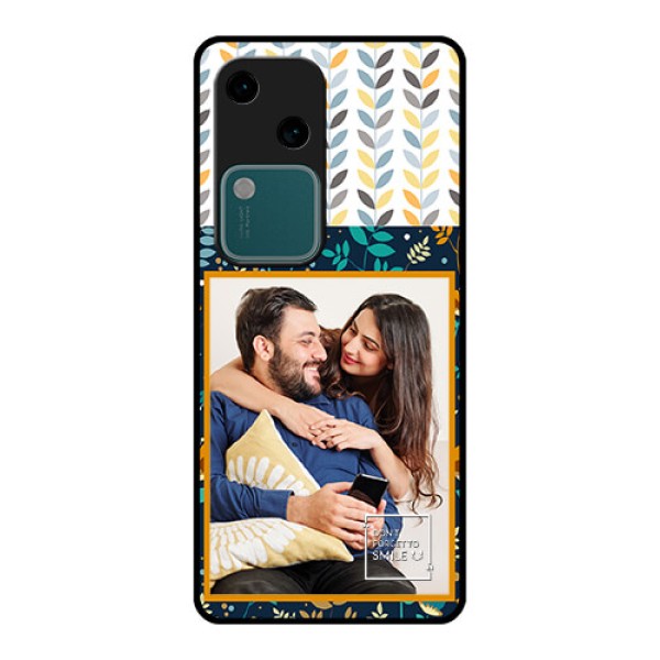 Vivo V30 5G Custom Glass Phone Case - Pattern Design