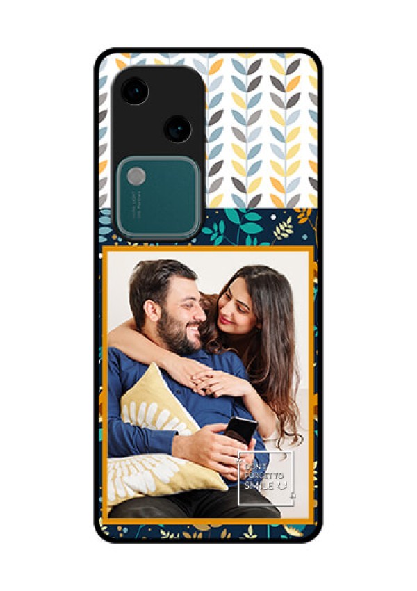 Vivo V30 5G Custom Glass Phone Case - Pattern Design