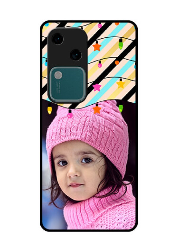 Vivo V30 5G Custom Glass Phone Case - Lights Hanging Design