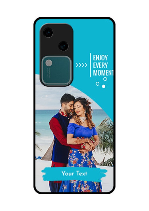 Vivo V30 5G Custom Glass Phone Case - Happy Moment Design