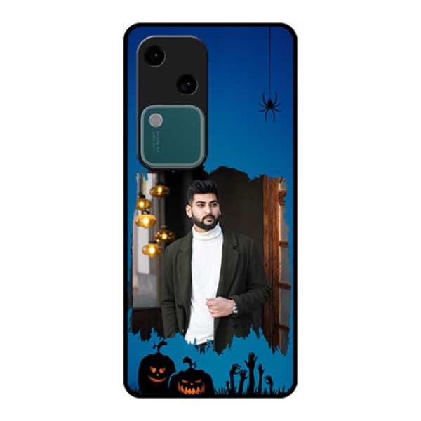 Vivo V30 5G Custom Glass Phone Case - With Pro Halloween Design Vivo V30 5G Custom Glass Phone Case - With Pro Halloween Design