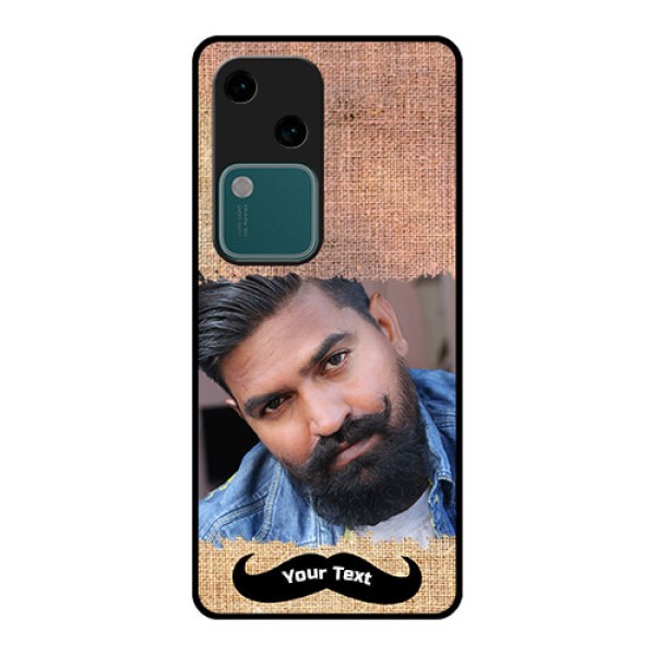 Vivo V30 5G Custom Glass Phone Case - With Texture Design