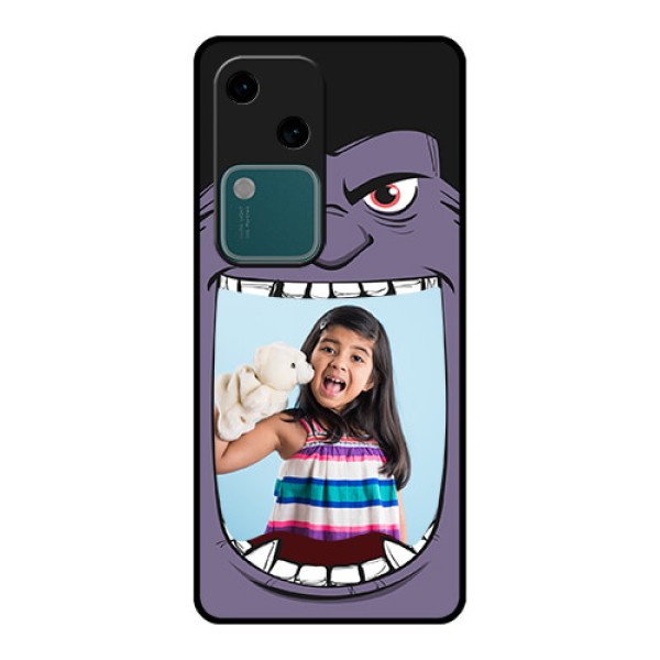 Vivo V30 5G Custom Glass Phone Case - Angry Monster Design
