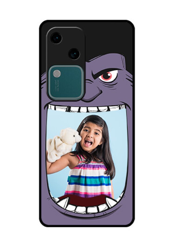 Vivo V30 5G Custom Glass Phone Case - Angry Monster Design
