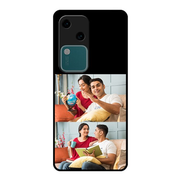 Vivo V30 5G Custom Glass Phone Case - 2 Images Design