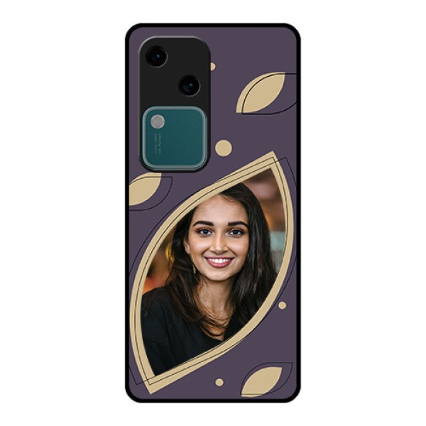 Vivo V30 5G Custom Glass Phone Case - Falling Leaf Design