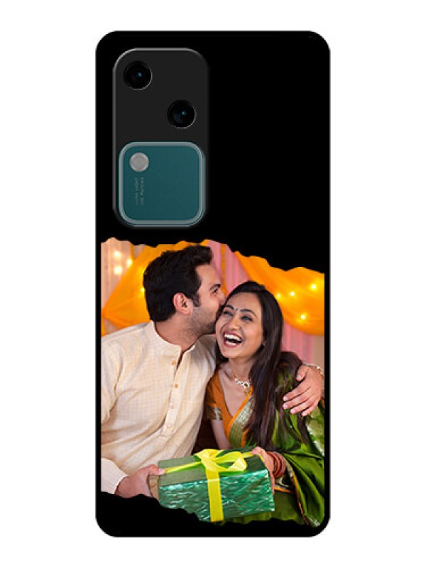 Custom Vivo V30 5G Custom Glass Phone Case - Tear - Off Design