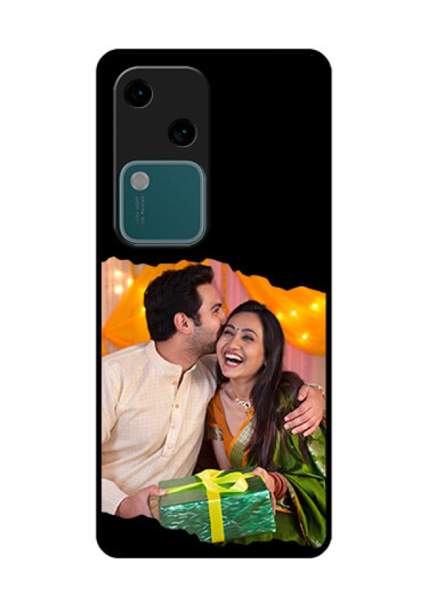 Vivo V30 5G Custom Glass Phone Case - Tear - Off Design