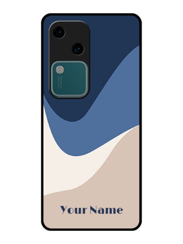 Custom Vivo V30 5G Custom Glass Phone Case - Abstract Drip Art Design