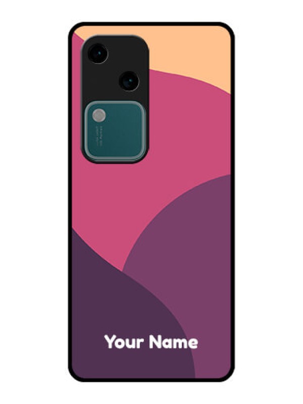 Custom Vivo V30 5G Custom Glass Phone Case - Mixed Multi - Colour Abstract Art Design