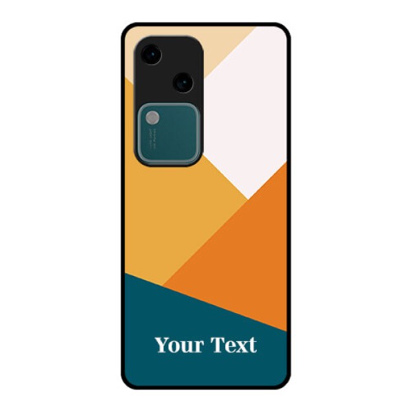 Vivo V30 5G Custom Glass Phone Case - Stacked Multi - Colour Design Vivo V30 5G Custom Glass Phone Case - Stacked Multi - Colour Design