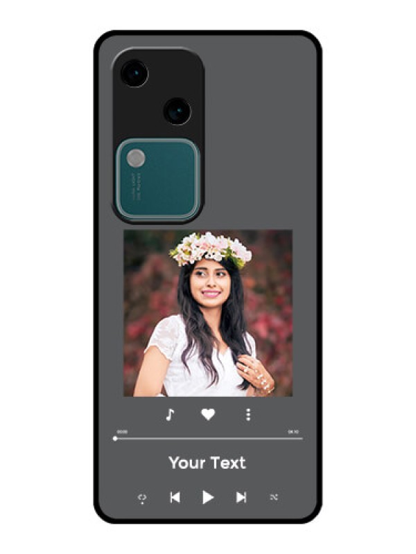 Custom Vivo V30 5G Custom Glass Phone Case - Play The Music Design