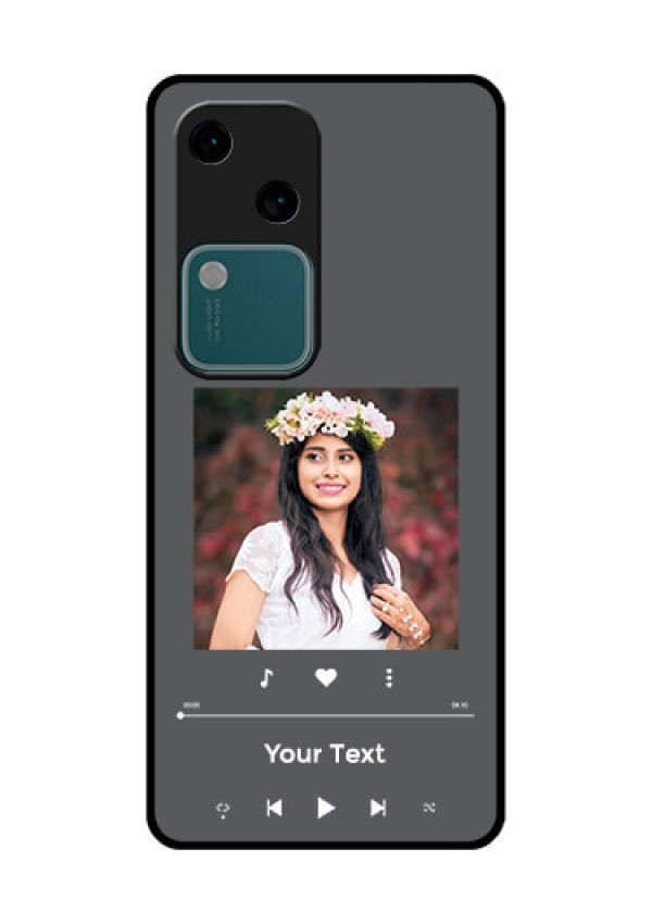 Vivo V30 5G Custom Glass Phone Case - Play The Music Design