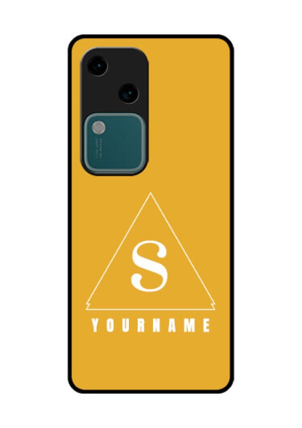 Vivo V30 5G Custom Glass Phone Case - Simple Triangle Design