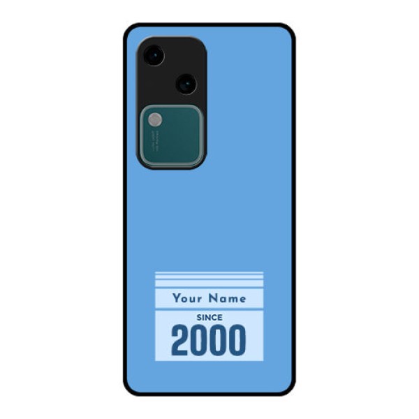 Vivo V30 5G Custom Glass Phone Case - Custom Year Of Birth Design