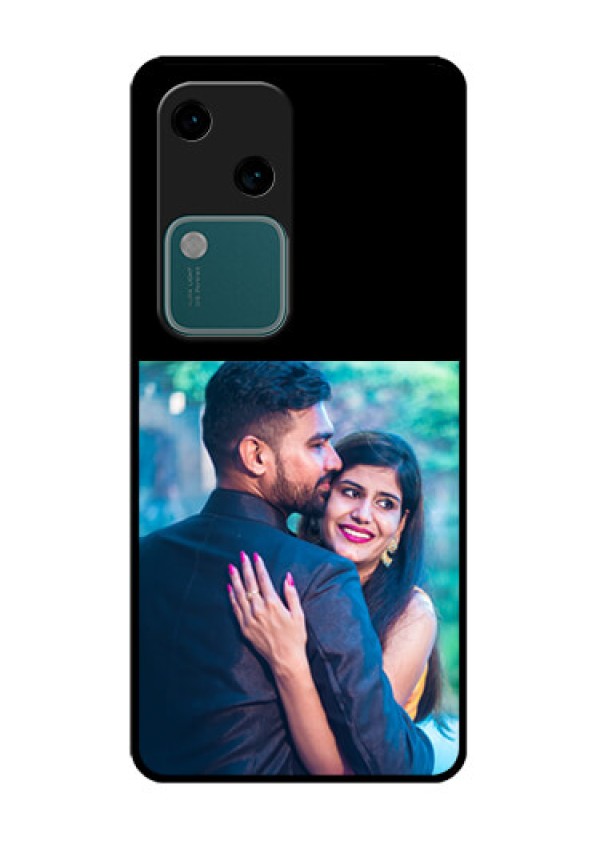 Vivo V30 5G Custom Glass Phone Case - Upload Full Picture With Custom Color Design