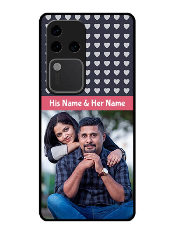 Custom Vivo V30 Pro 5G Custom Glass Phone Case - Love Symbols Design