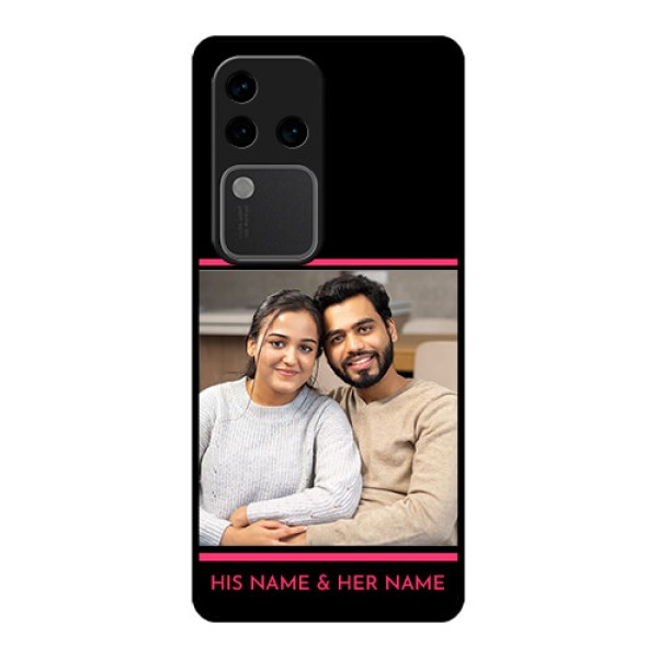 Vivo V30 Pro 5G Custom Glass Phone Case - With Add Text Design